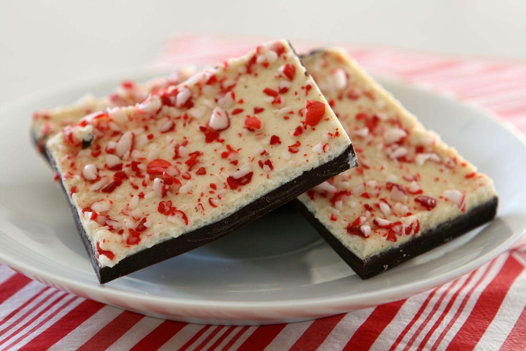 Layered Peppermint Chocolate Bark