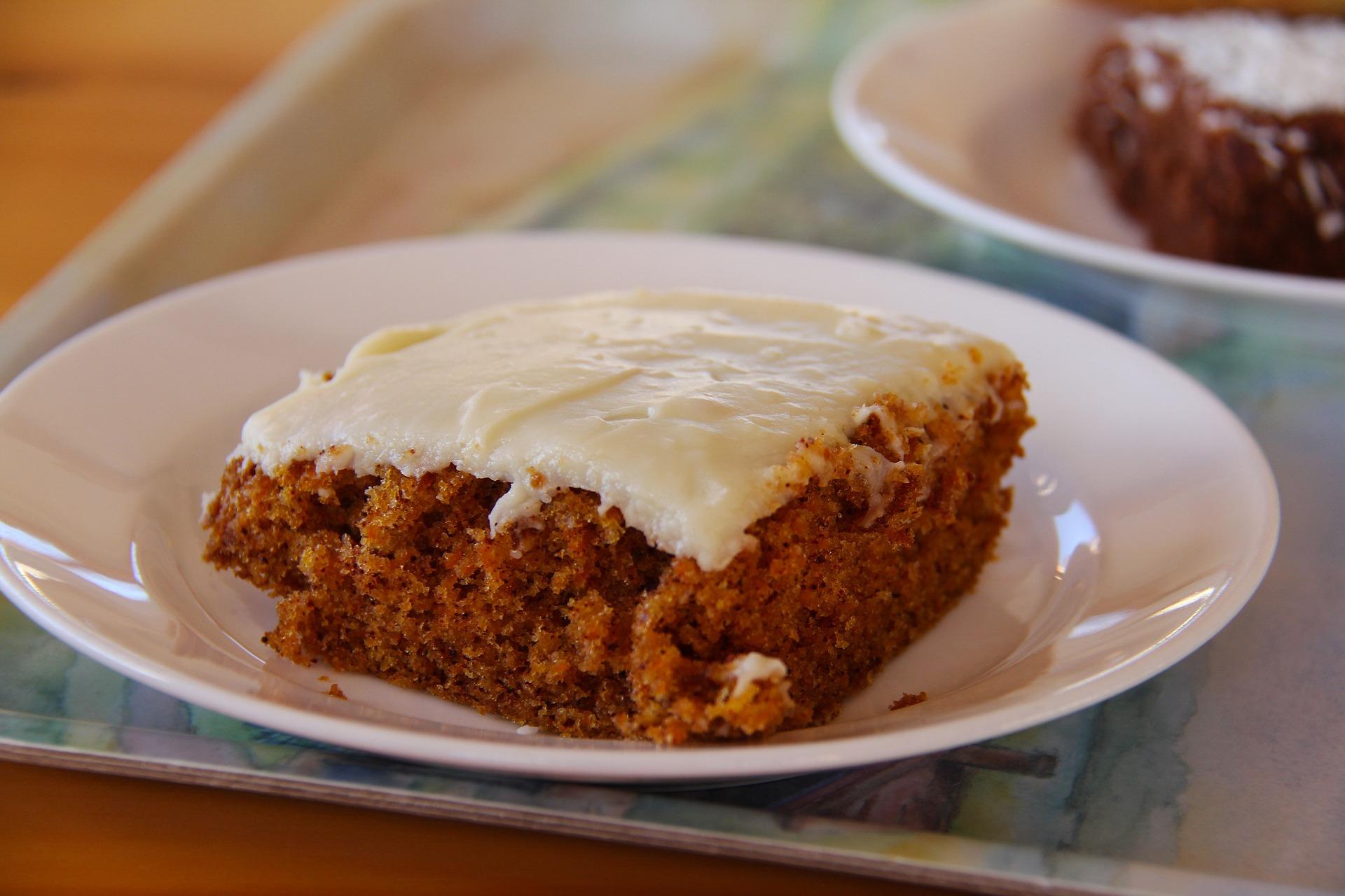 Carrot cake with cream cheese frosting
