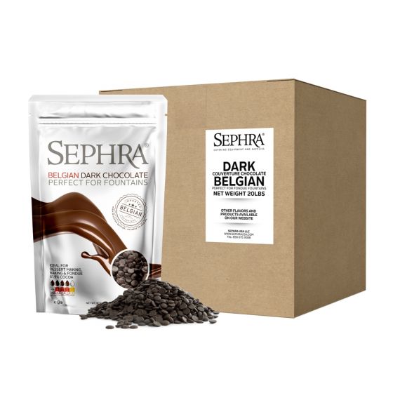 Sephra Belgian Couverture Dark Chocolate 20lb Case