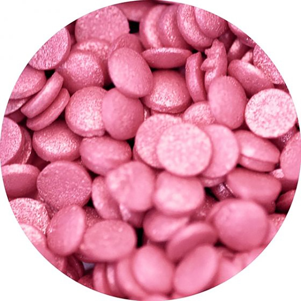 Candy Sprinkles - Shimmer Confetti Minis Pink 20oz Bulk