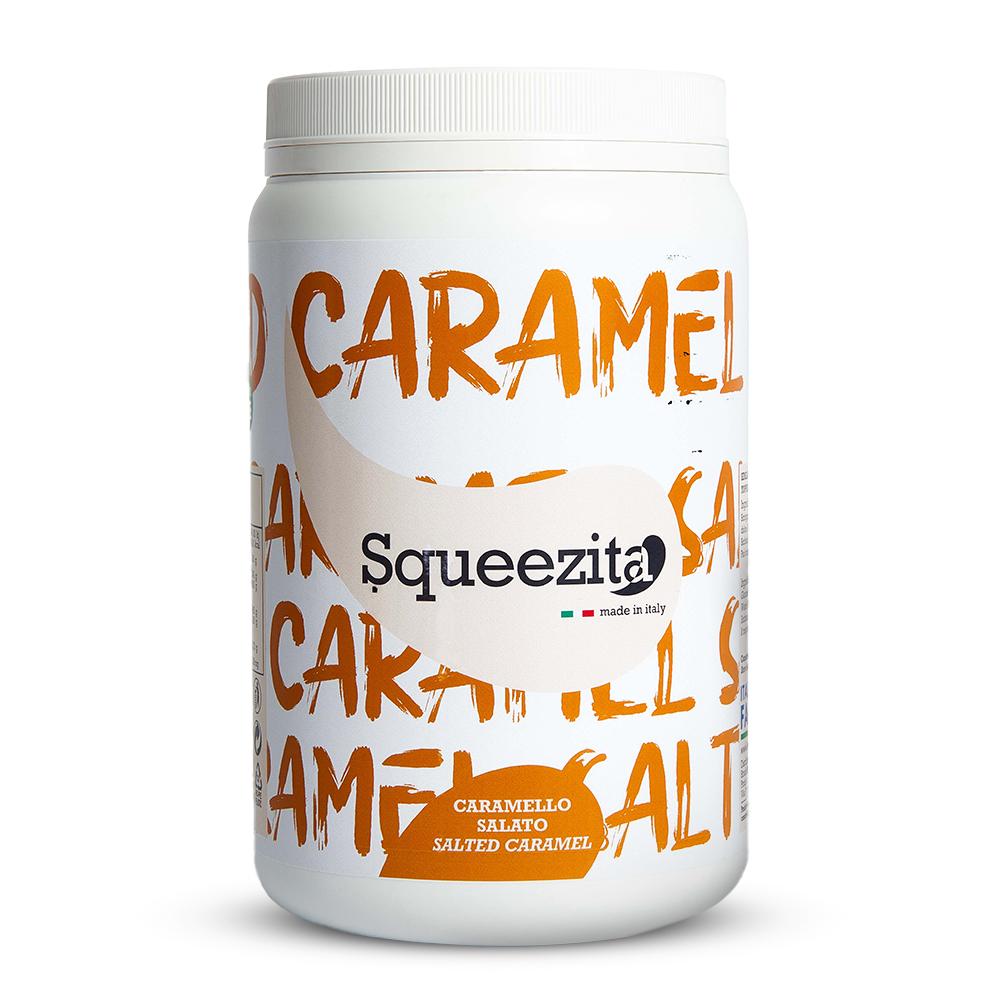 Squeezita Salted Caramel 4.41lb Tub for Creams, Fillings and Spreads SHORT DATE
