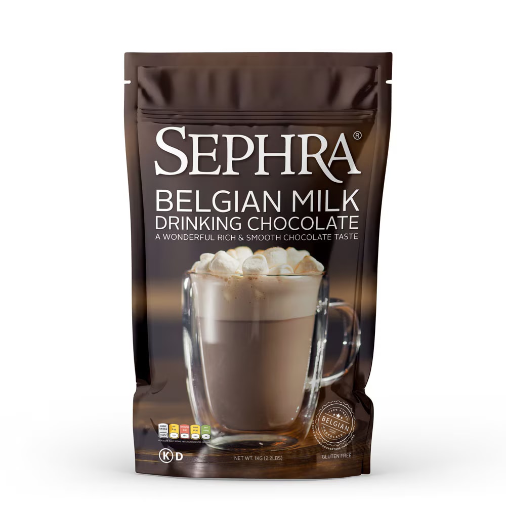 Sephra Belgian Milk Hot Chocolate Powder 2.2lb Bag