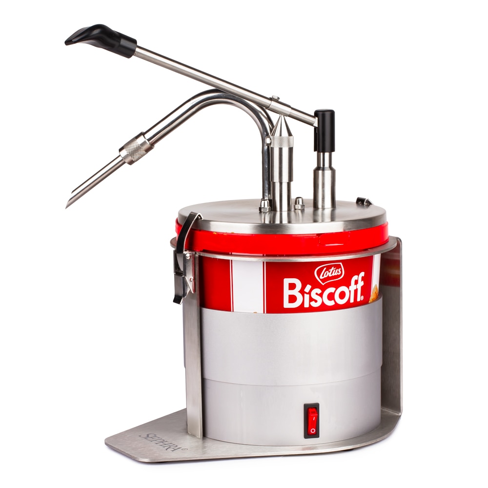 Sephra Heated Dispenser: Compatible with Biscoff Smooth Spread Catering Tub