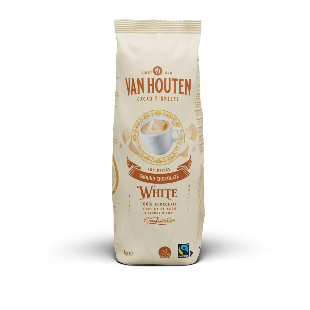 Van Houten White Hot Chocolate Drink Powder 2.2lb Bag